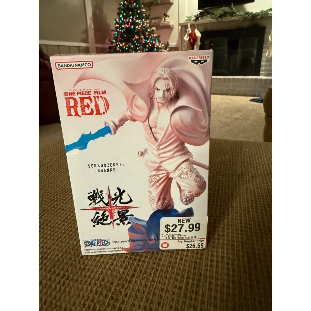 Banpresto One Piece Film Red Shanks Figure SENKOUZEKKEI NEW Sealed Box